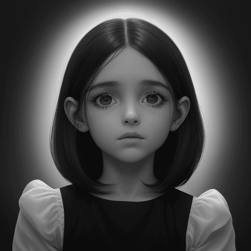 AI generated: (obra maestra, premiada, calidad más alta: 1. 2), solo, obra maestra de imagen en blanco y negro, gó...