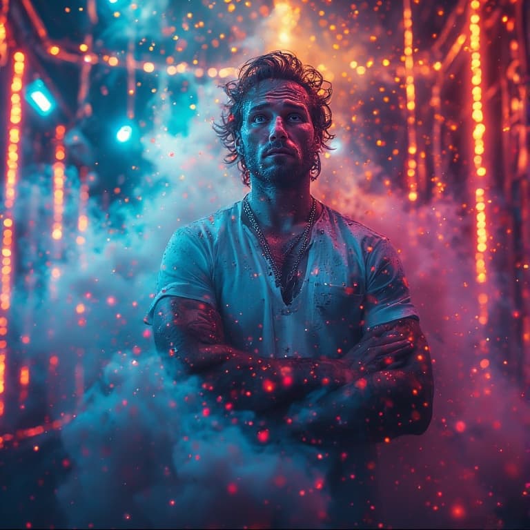AI generated:  bright color grading, muted color grading, rear projection