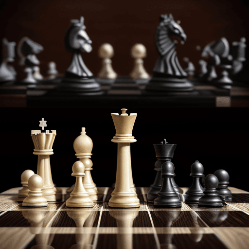 AI generated: An artistic portrayal of chess as a timeless, intellectual sport practiced across the decades. The s...