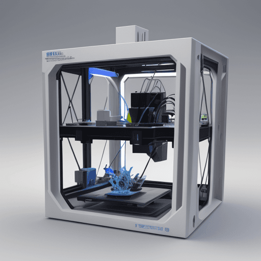 AI generated: College of engineering, 3d printing technology, futuristic design, sustainability 