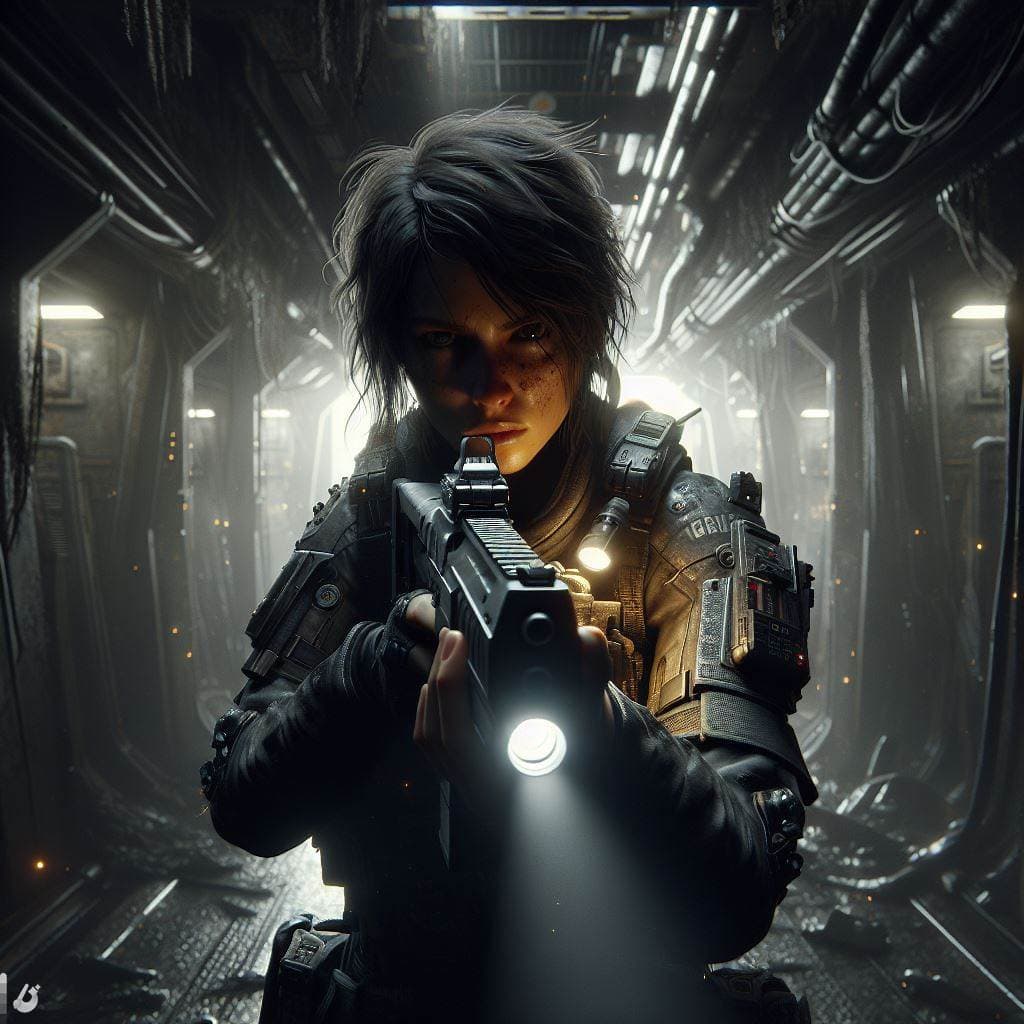 AI generated: Digital art, realistic, hyper detailed, low angle, epic cinematic composition, close-up shot: heroic...