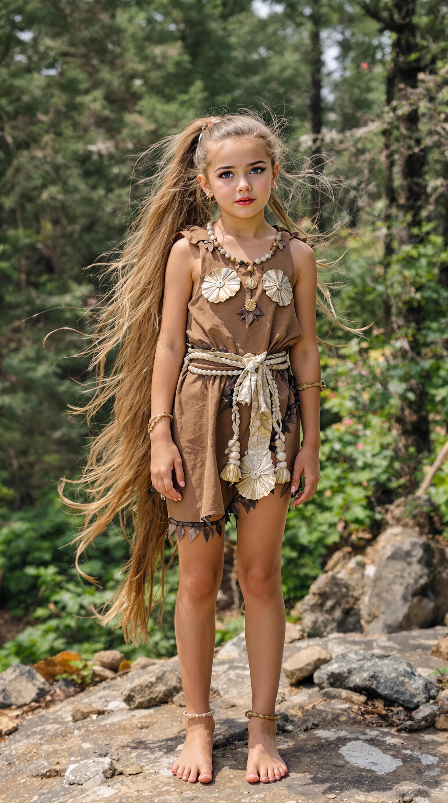 AI generated: a professional photo of a exceptionally beautiful girl in the world, (ten year old),((age 10) (futur...