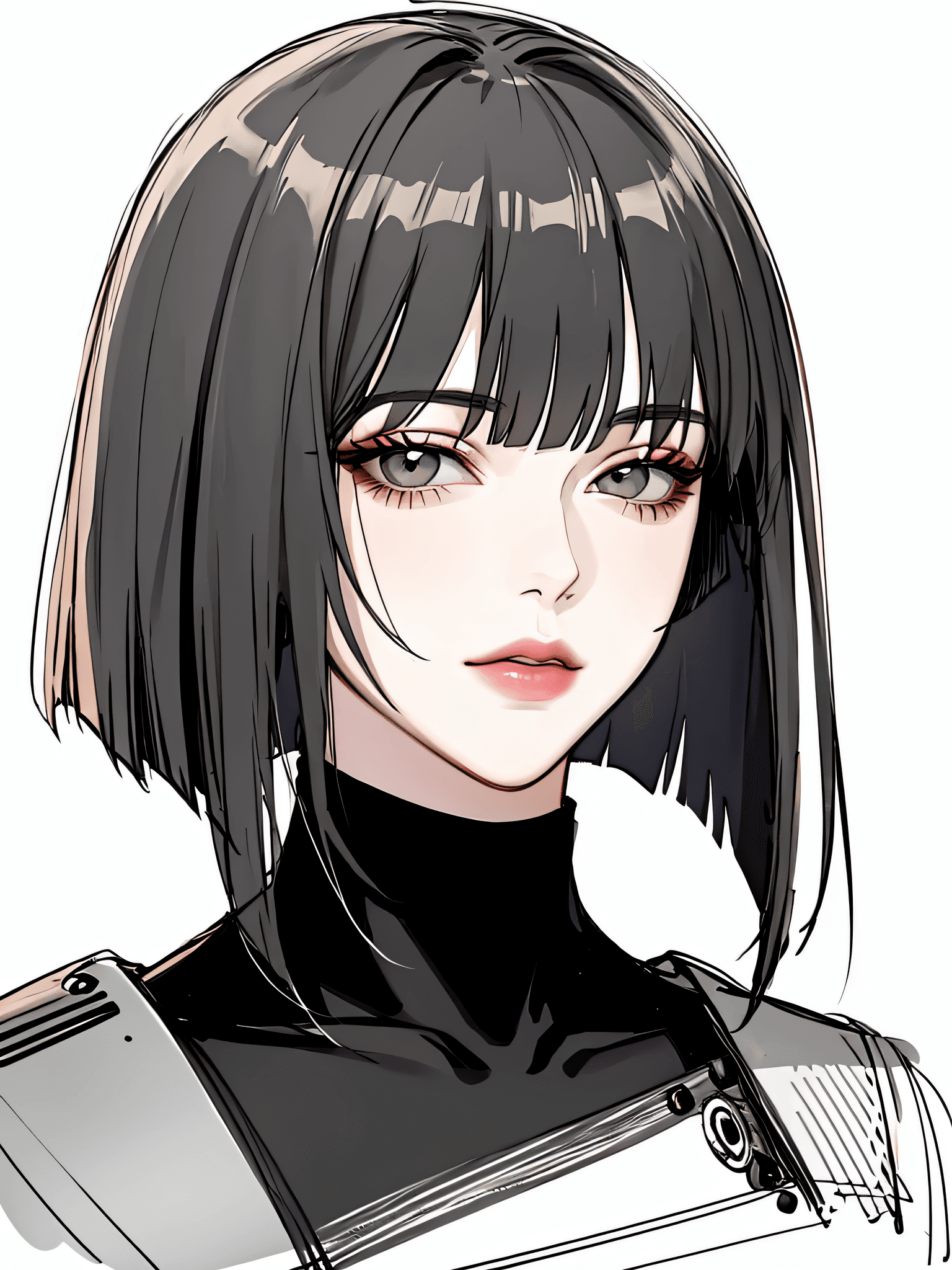 AI generated: masterpiece, best quality, 1girl, perfect eyes, perfect face, kuvshinov
