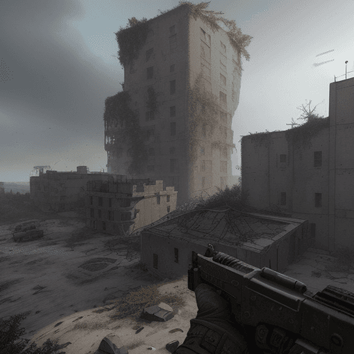 AI generated: "Imaginez une carte multijoueur inspirée de 'Rust' dans Call of Duty. Décrivez un environnement chao...