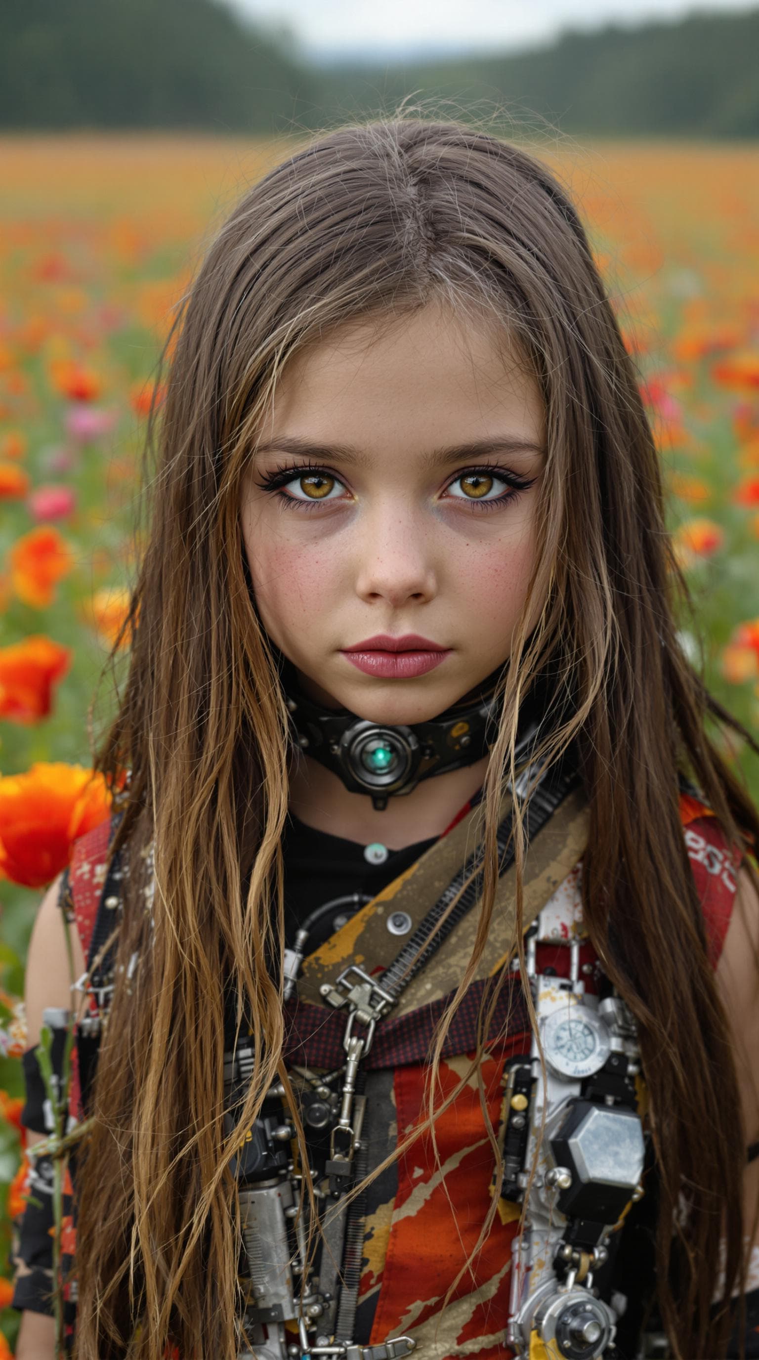 AI generated: a professional photo of a exceptionally beautiful girl in the world, (age 10), (ten year old) of the...