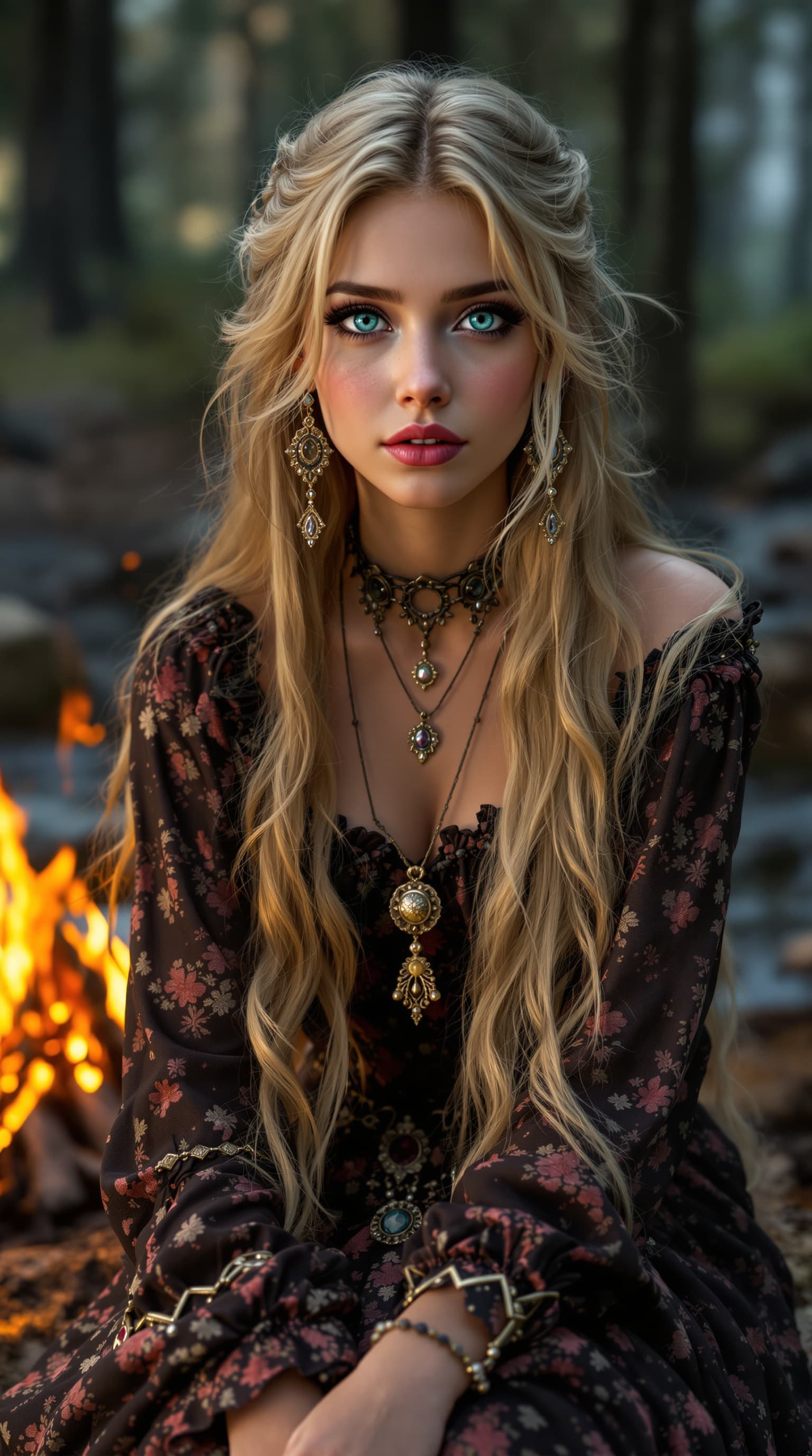 AI generated: A professional photograph captures one of the most beautiful seventh-grade girls in the world, a Tra...