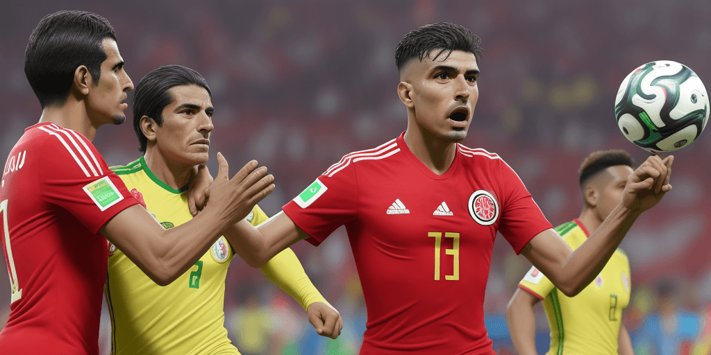 AI generated: Peru vs Colombia rumbo a la Copa Mundial 2026
