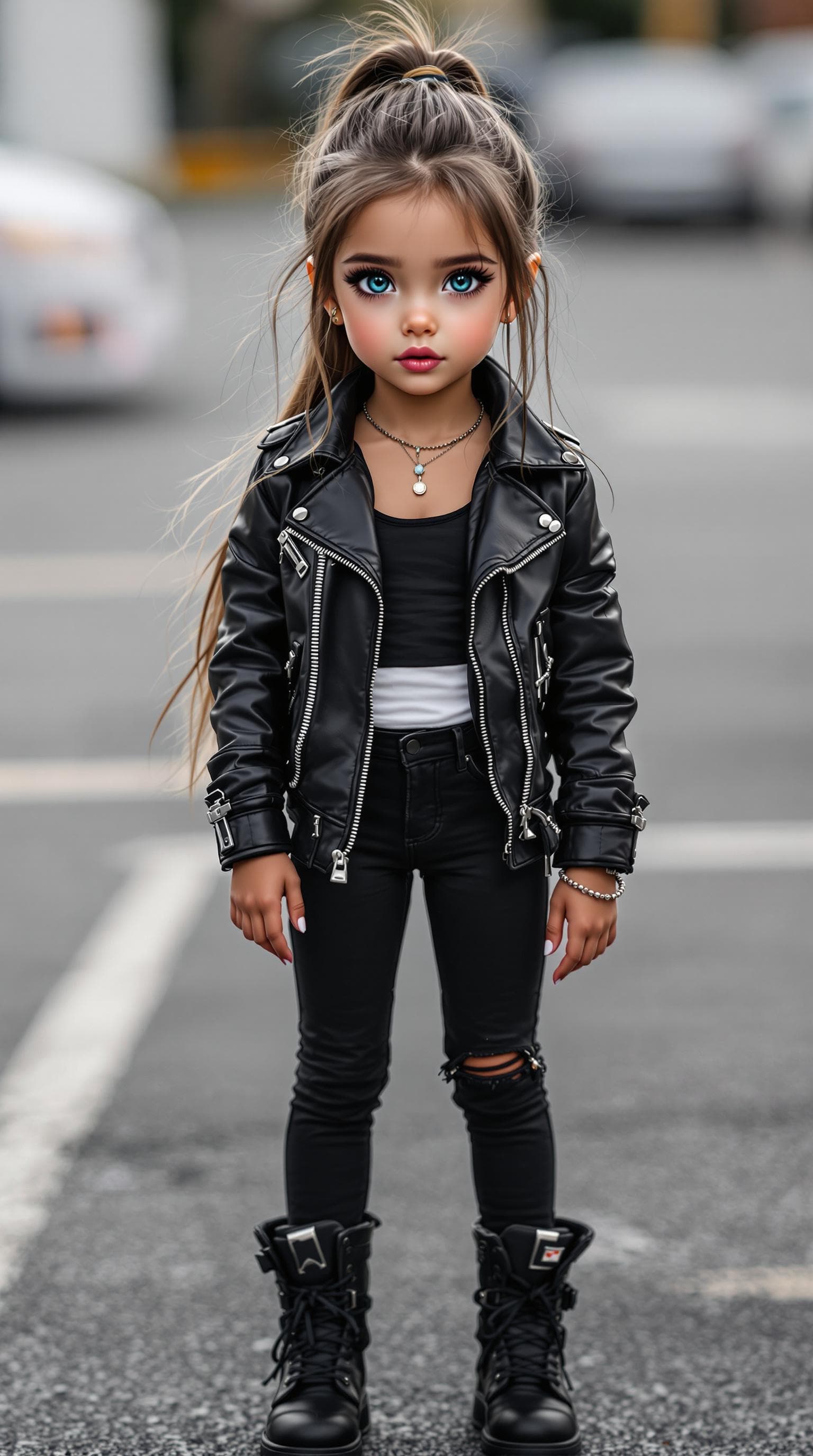 AI generated: a professional photo of a exceptionally beautiful girl in the world (age 7), (seven year old), highl...