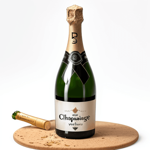 AI generated: 
"The champagne bottle cork popping."