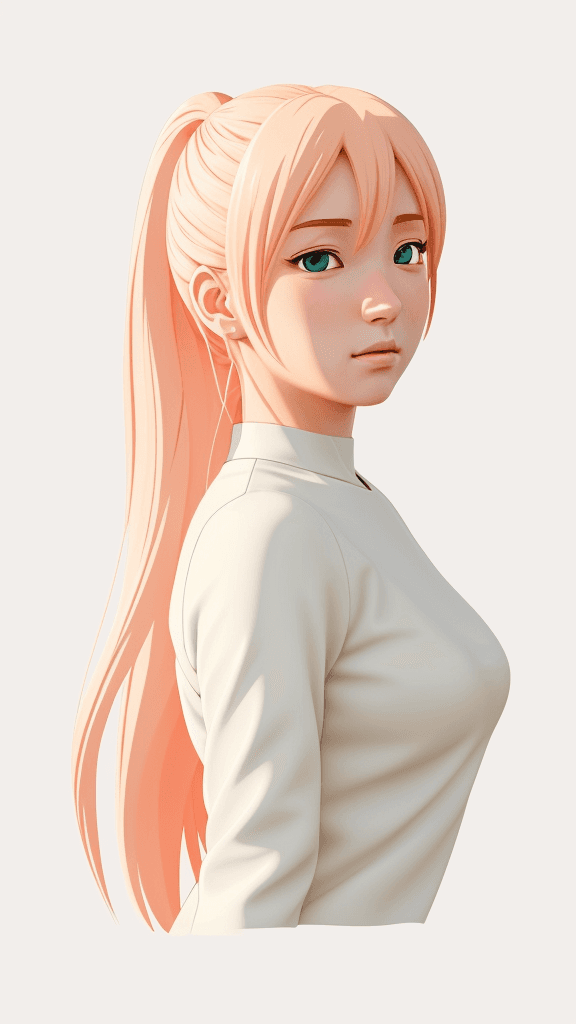 AI generated: (best quality,ultra-detailed,realistic:1.2) anime, clean lines, minimalist artwork, vibrant color pa...