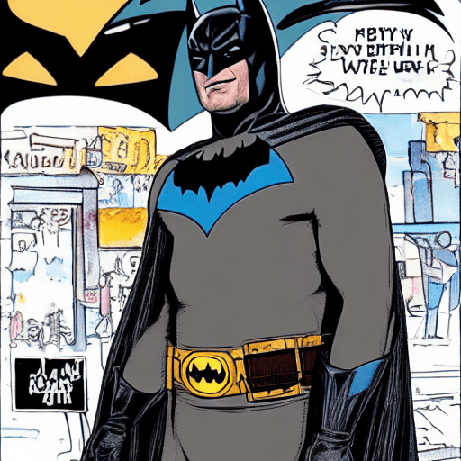 AI generated: bill murray as batman
