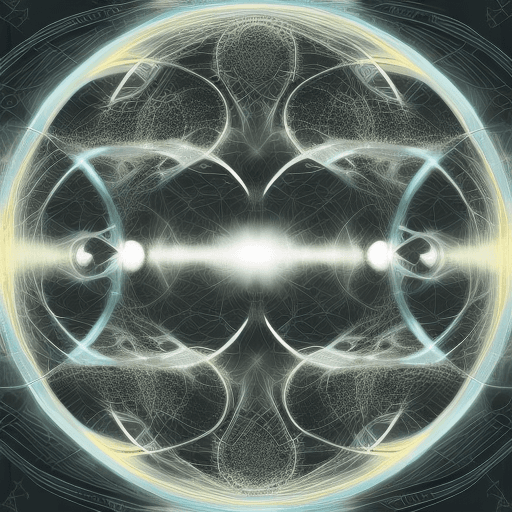 AI generated: artistic image based on ying-yang with the concepts of artificial intelligence and data engineering