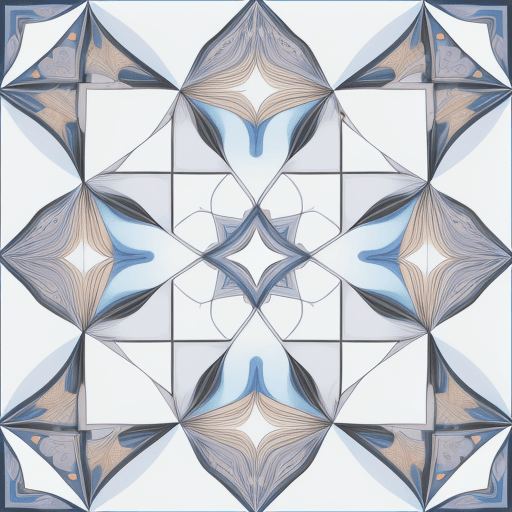 AI generated: create a seamless repeating geometric pattern in colors white background