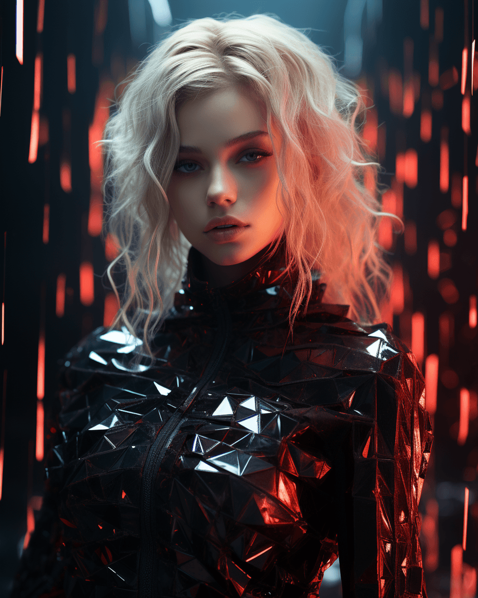 AI generated: broken pixels portrait, vogue aesthetic, cinematic, hyper-realistic, ultra detailed, 8k, UHD, gucci ...