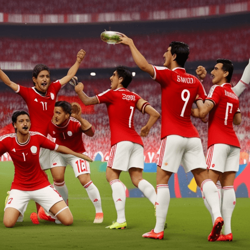 AI generated: peru ganando la copa del mundo



