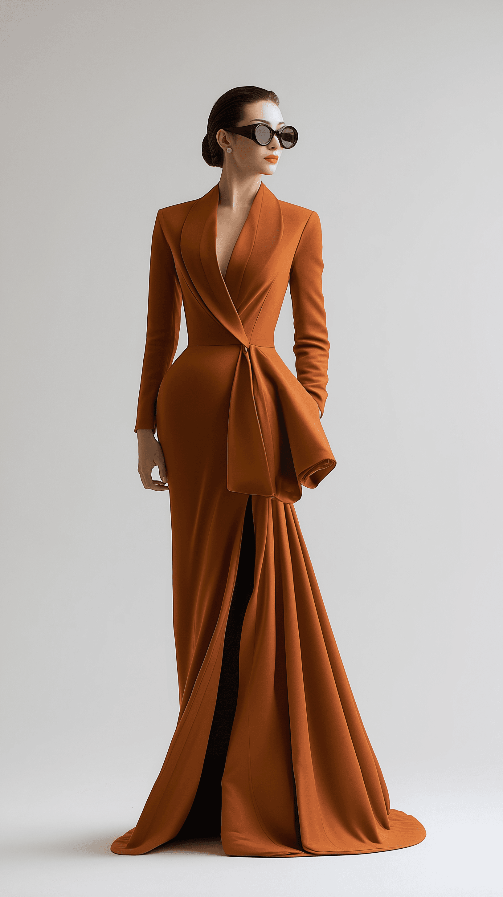AI generated: Professional photoshot, supermodel --ar 51:91 --raw