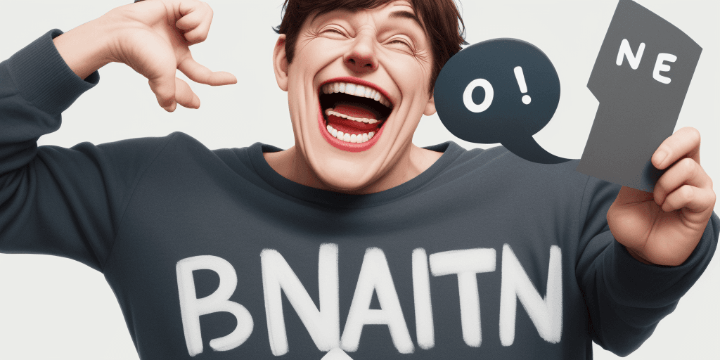 AI generated:  one man that people laugh at , no text