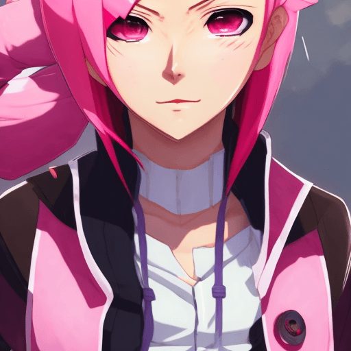 AI generated: Sakura haruno, seductive, ((forehead the show)), attractive, sexy eyes, red coat with akatsuki cloud...