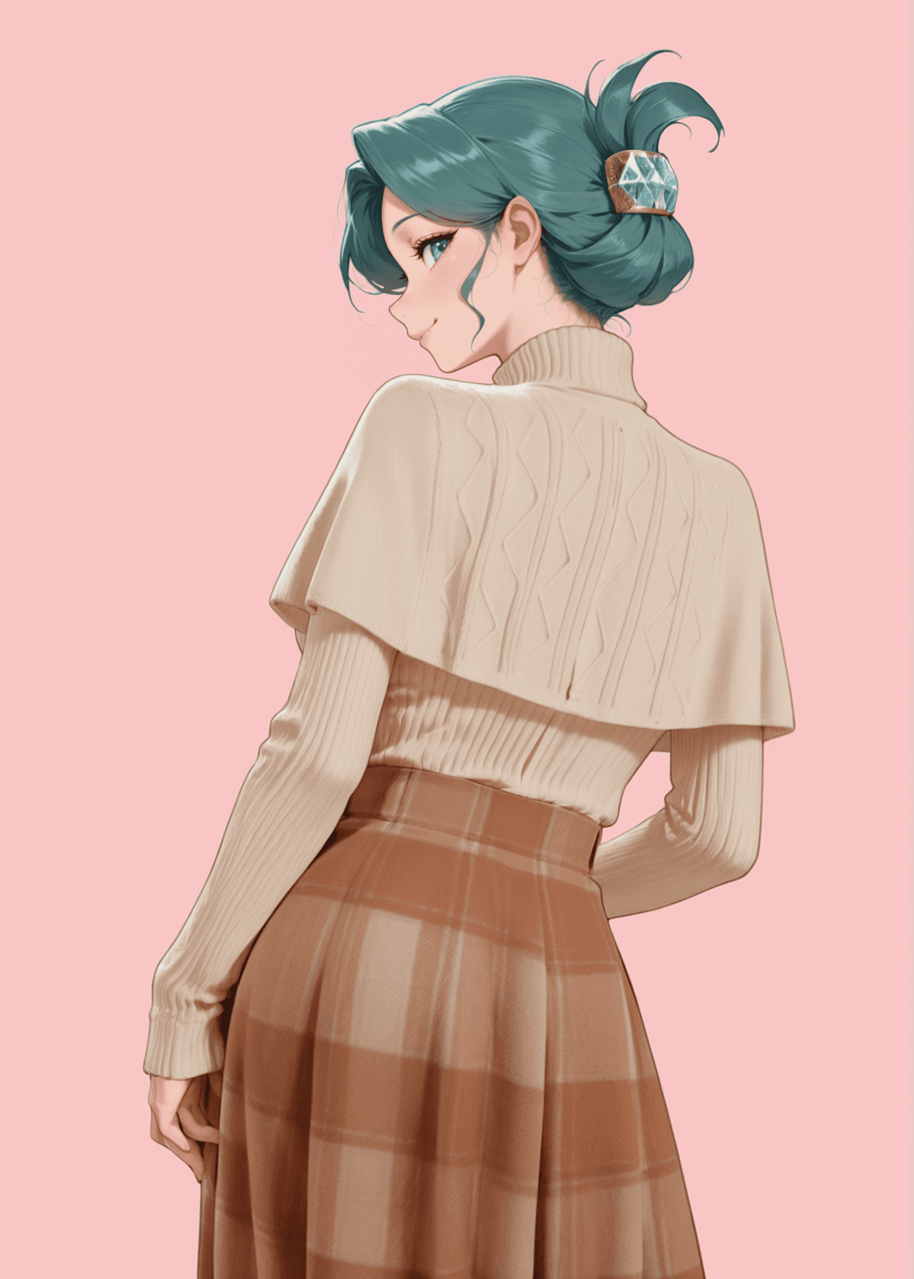 【COSTUME】Sweater Capelet with Skirt
