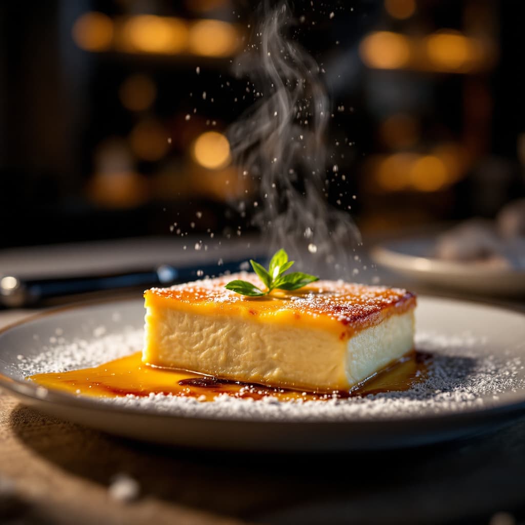 AI generated: 
Capture a delicious 
LASAGNE  in close-up, exuding tempting appeal, at a 3 MICHELIN star restaurant...