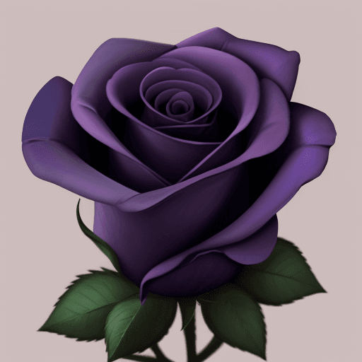AI generated: purple rose.