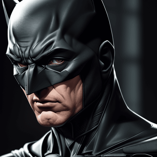 AI generated: Batman, Reflection, mirror, battle scars, in dynamics, highly detailed, packed with hidden details, ...