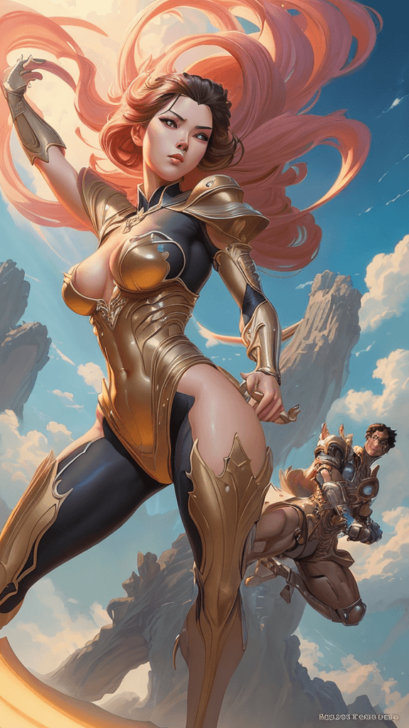 AI generated: by rossdraws
rossdraws digital painting
inspired by rossdraws
rossdraws global illumination
artgerm....