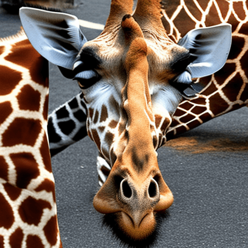 AI generated: gay giraffe sucking on giraffe cock lips around dick