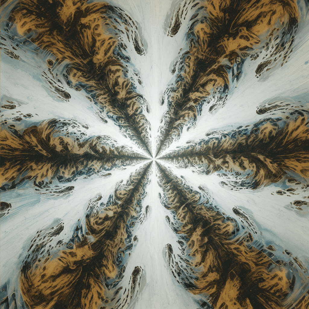 AI generated: water color painting, a straight infinite tunnel of dense greeneries, no details, crude brush stroke...