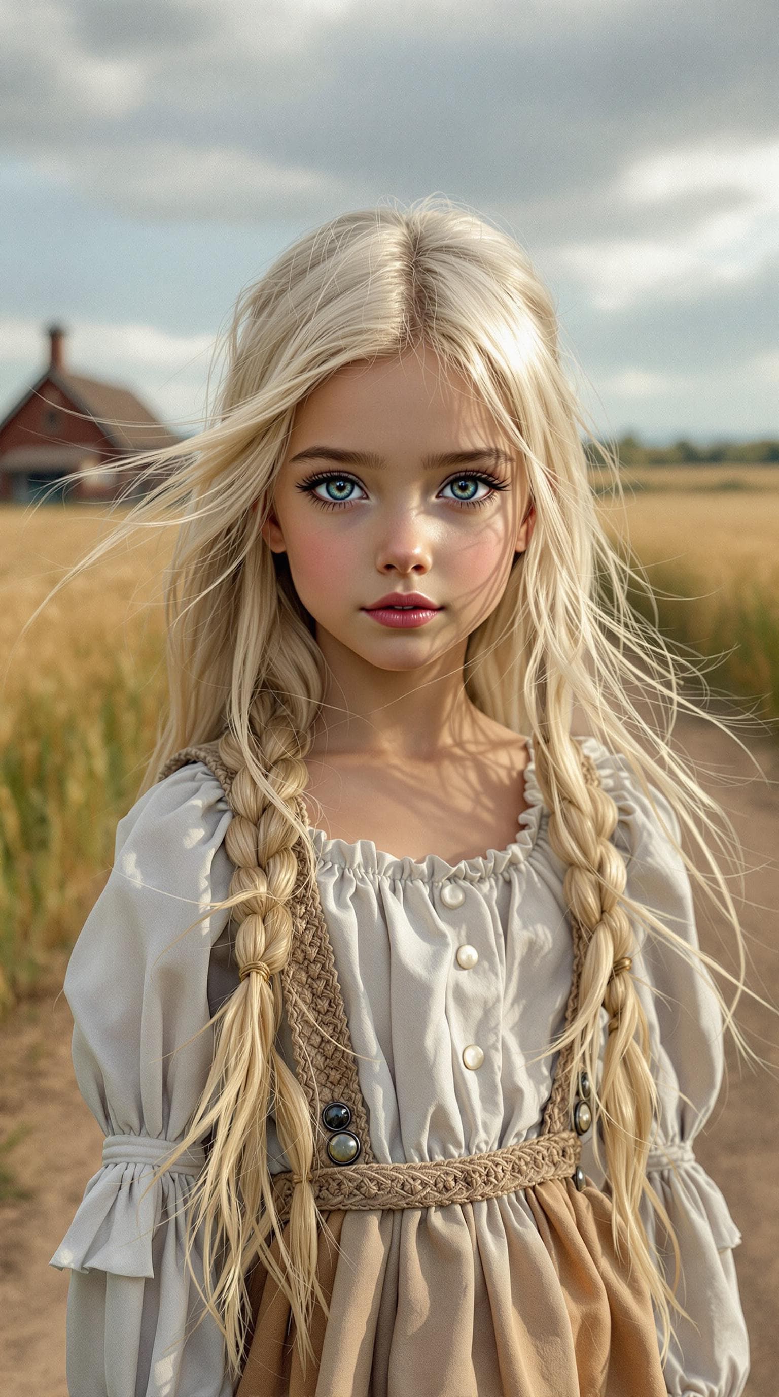 AI generated: a professional photo of a exceptionally of the most beautiful American girl in the world, showing he...