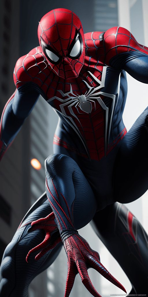 AI generated: spider-man venomized, ultra realistic, ultra detailed, 8k, --ar 9:16