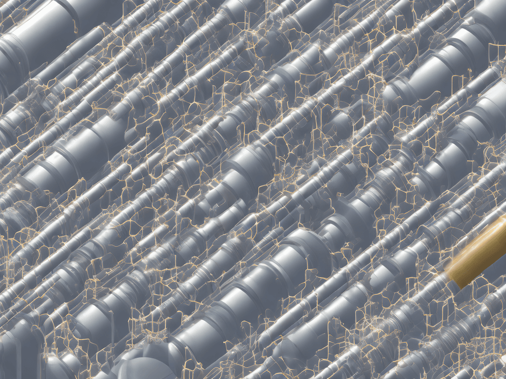 AI generated: "Create a detailed, high-resolution illustration of an electrolyzer, zoomed in to highlight the gas ...