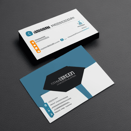 AI generated: futuristic business card design for tech company