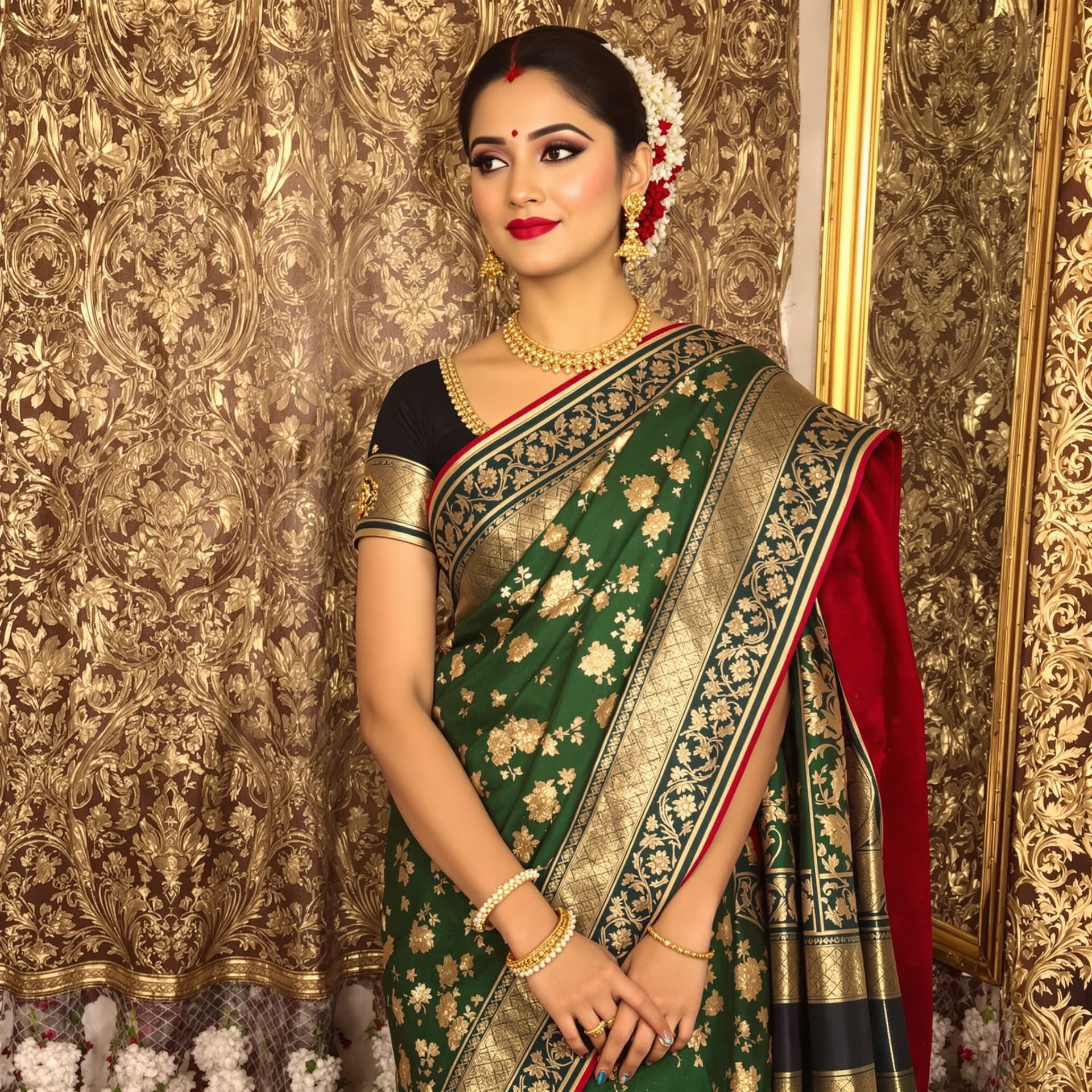 AI generated: Alia bhatt in saree