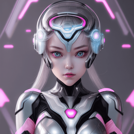 AI generated: a high-resolution image that captures the essence of a dynamic character in a futuristic setting. sh...