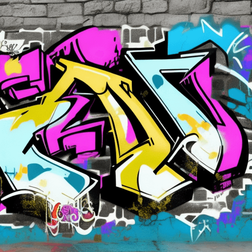 AI generated: Graffiti design with transparent background 