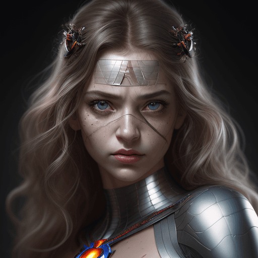 AI generated: amazing portrait superhero woman, ultra realistic, zeiss portrait, leica portrait, photograph by Mar...