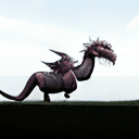 AI generated: un mounstro prendido en llamas 
pegando a un dragon