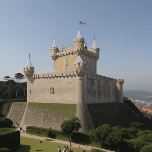 AI generated: castelo mal assombrado