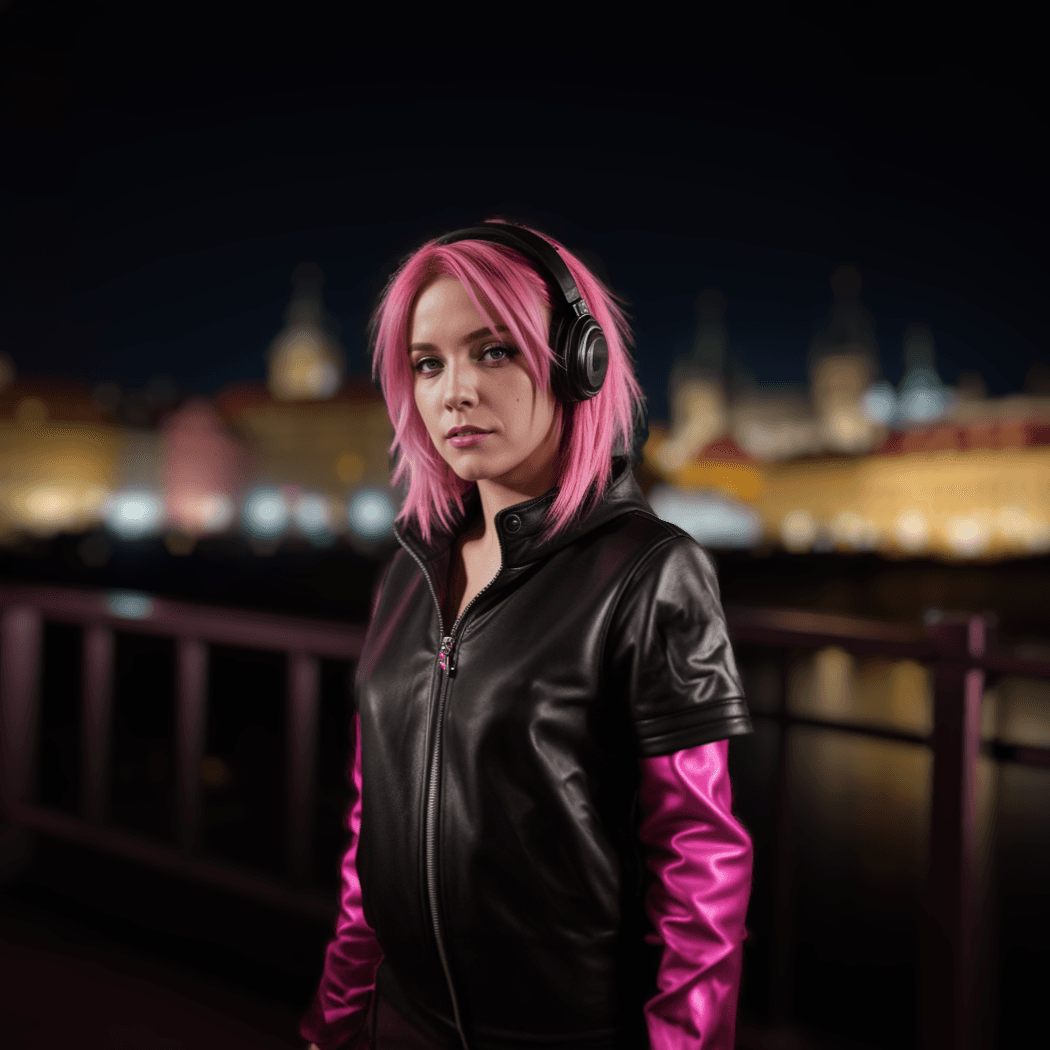 AI generated: Punk woman