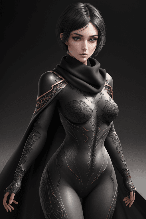 AI generated: beauty girl, realistic skin (masterpiece), best quality, (((in hyper realistic and detailed body sui...