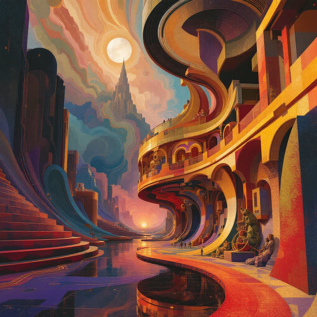 AI generated: abstract surrealism --ar 1:2 --personalize yruxpc2 --stylize 750 --v 6.1