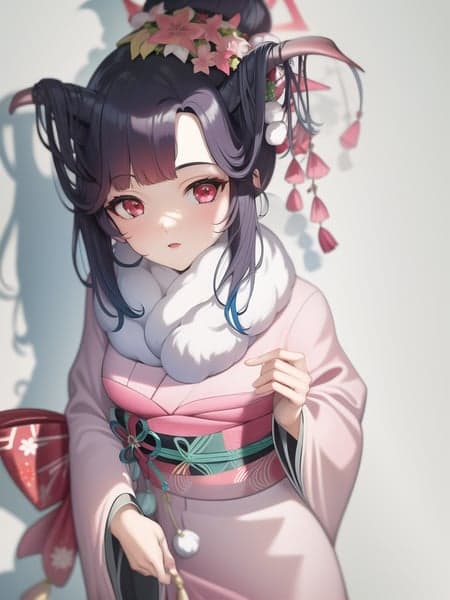 bluearchive fuuka apron and kimono
