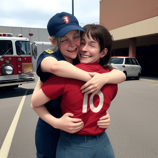 AI generated: Today, after a 72 hour shift at the fire station, a woman ran up to me at the grocery store and gave...