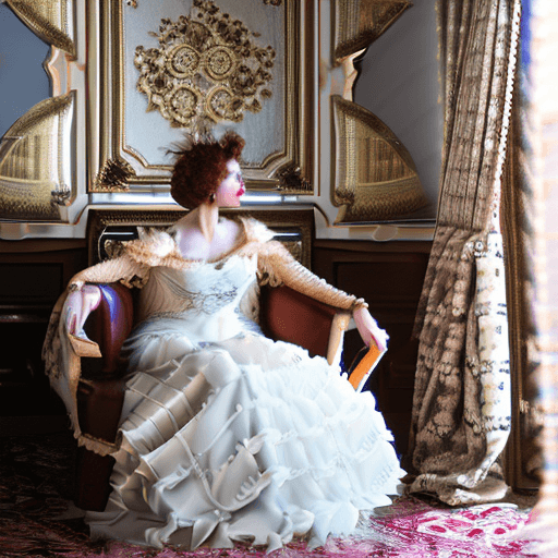 AI generated: (sumptuous allure:1.3), (Baroque chic:1.1), regal ambiance, fashion photography, 4k UHD resolution, ...