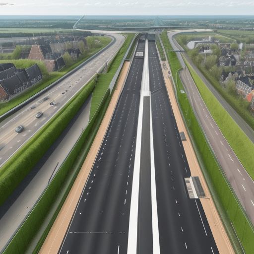 AI generated: create a highway in the netherlands with a layer of skincare
