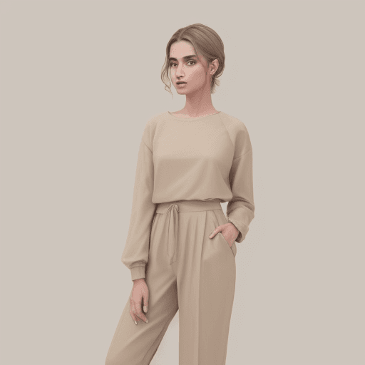 AI generated: conejito color beige
