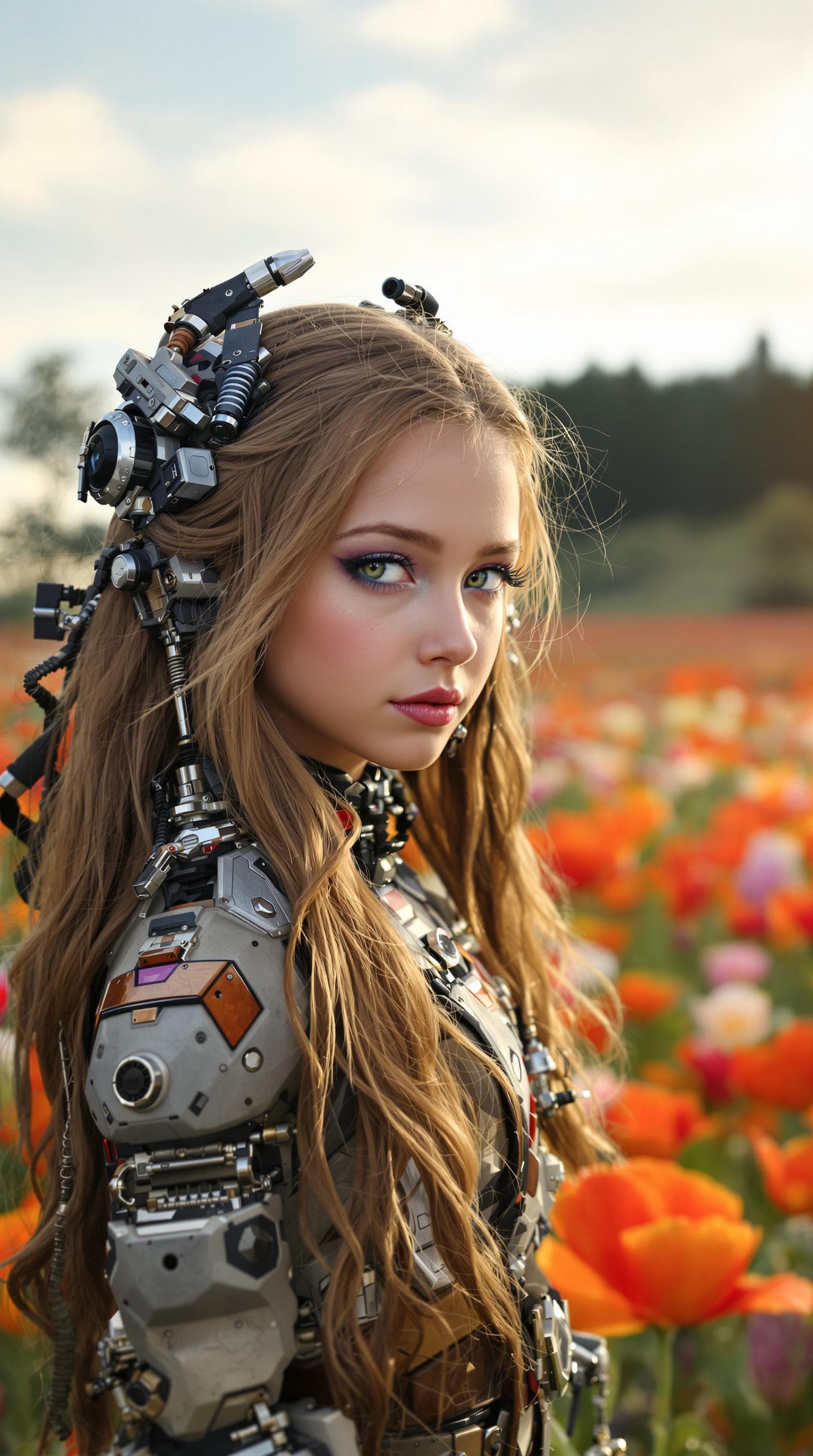 AI generated: a professional photo of a exceptionally beautiful girl in the world, (age 8), (eight year old) of th...