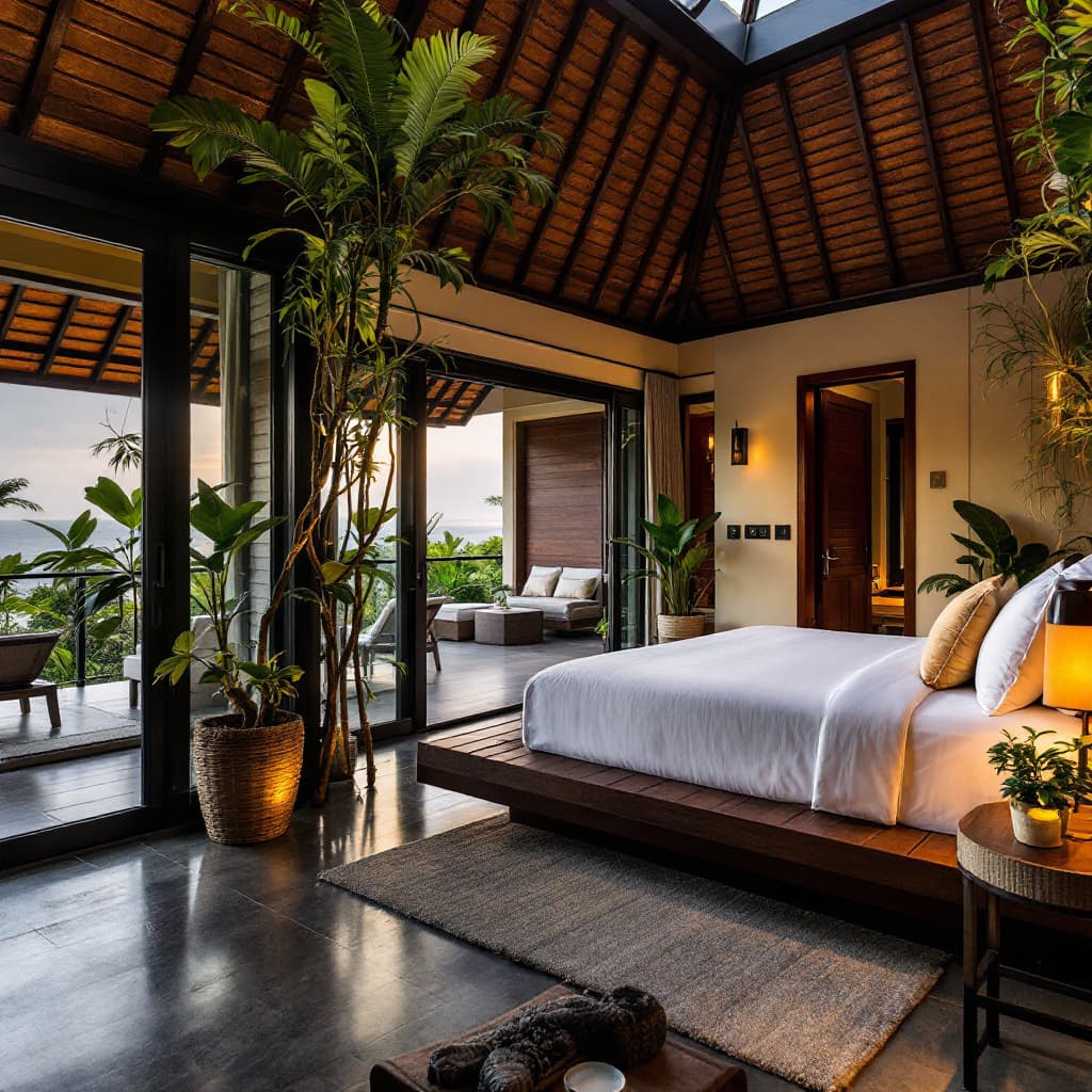 AI generated: exotic hotel in Bali