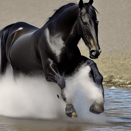 AI generated: novy obal knihy na ktorom je black horse nad ním je title Vichr




